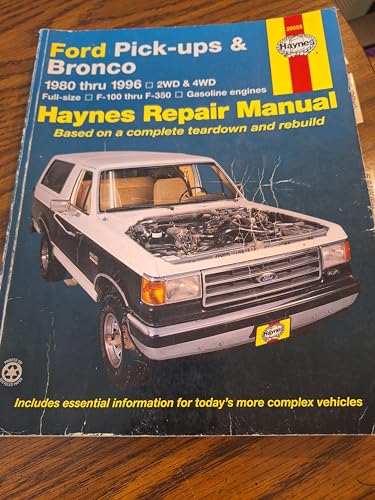 Ford Pick-ups and Bronco (80-96) Automotive Repair Manual