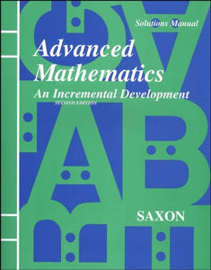 Saxon Advanced Math Solutions Manual Second Edition 