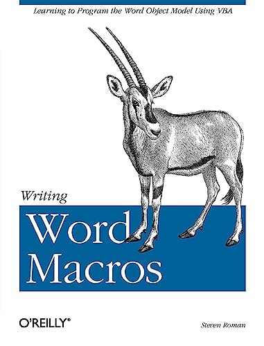 Writing Word Macros