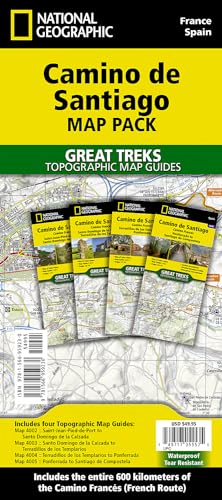 Camino de Santiago Map Map Pack Bundle