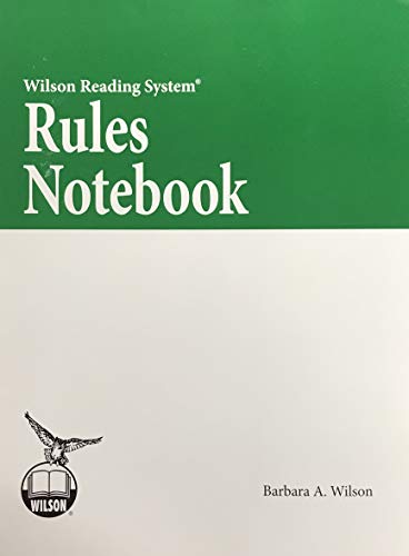 Rules Notebook (Wilson Reading System)