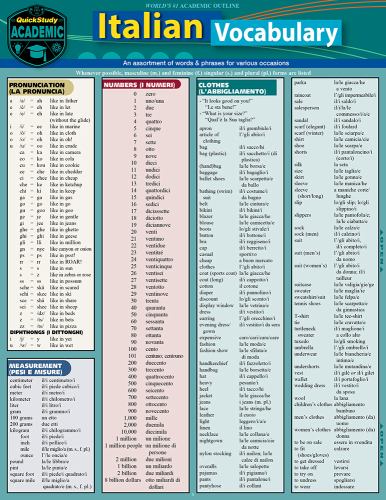 Italian Vocabulary