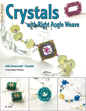 Crystals with Right Angle Weave with Swarovski Crystals