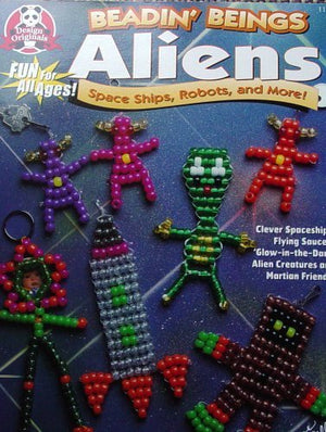 Beadin Beings Aliens Space Ships Robots  More Bead Art