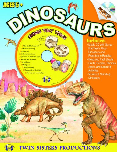 Dinosaurs Songs That Teach Activity Book & Music CD Set