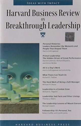 "Harvard Business Review" on Breakthrough Leadership