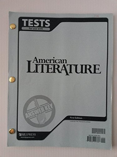 American Literature Answer Key Tests
