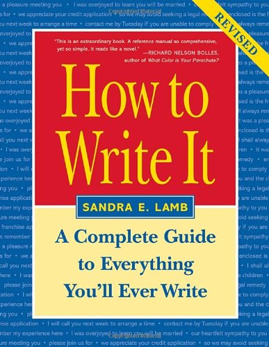 How to Write it