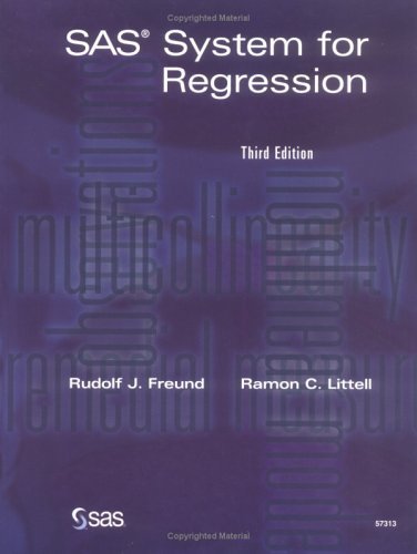 SAS System for Regression, Third Edition