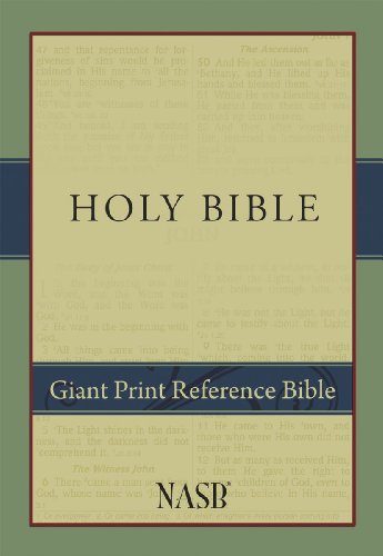 Giant Print Reference Bible-NASB
