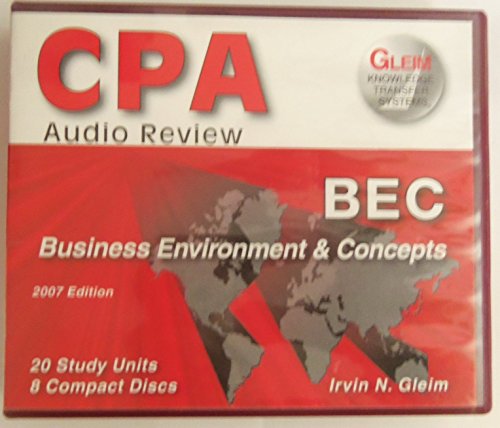 Gleim CPA Audio Review Business Environment  Concepts