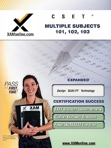 Cset MSAT Multiple Subjects 101, 102, 103 Teacher Certification Test Prep Study Guide