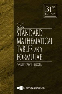 CRC Standard Mathematical Tables and Formulae, 31st Edition 