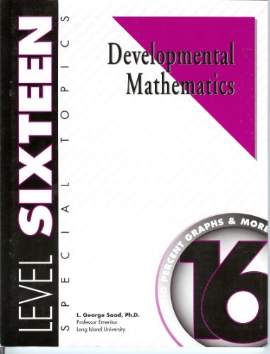 Developmental Mathematics Level 16, Special Topics, Student