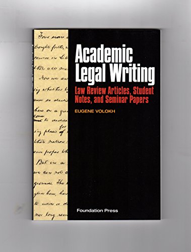 Academic Legal Writing