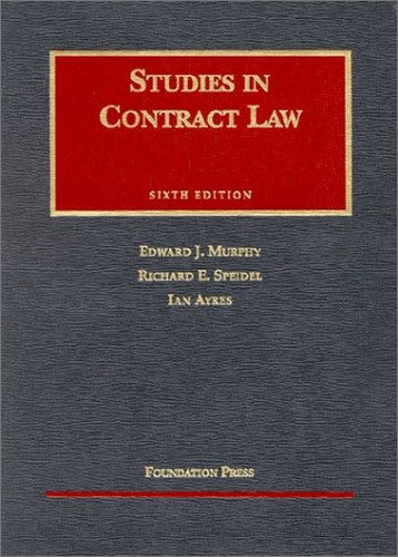 Studies in Contract Law