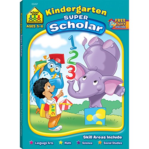 School Zone Kindergarten Super Scholar Workbook