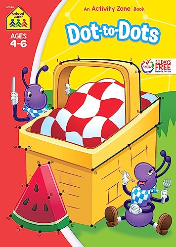 School Zone Dot-To-Dots Workbook
