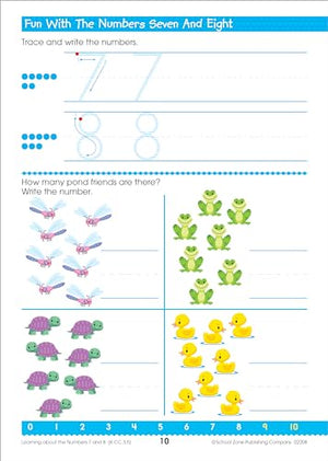 School Zone Math Readiness Grades K-1 Workbook