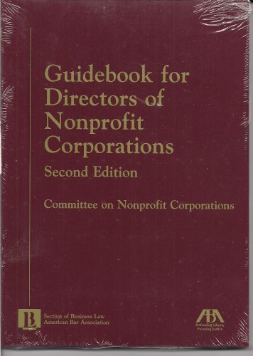Guidebook for Directors of Nonprofit Corporations
