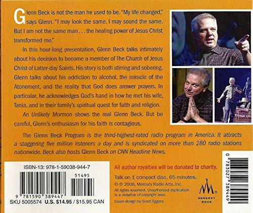 AN UNLIKELY MORMON - Audio CD - The Conversion Story of Glenn Beck