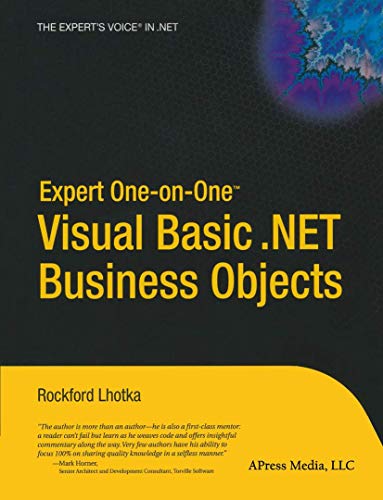 Expert One-on-One Visual Basic .Net Business Objects