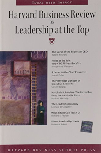 "Harvard Business Review" on Leadership at the Top