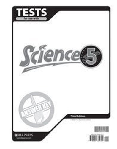 Science 5 Tests Answer Key 3rd Edition