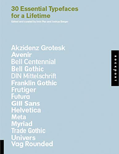 30 Essential Typefaces for A Lifetime