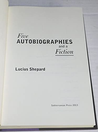 Five Autobiographies and a Fiction