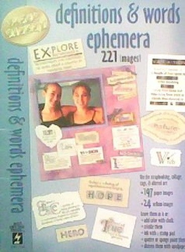 Definitions  Words Ephemera  Images Paper Pizazz