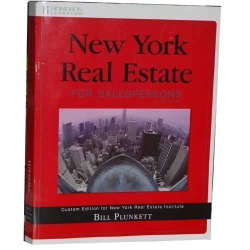 New York Real Estate for Salespersons (Custom Edition for New York Real Estate Institute)