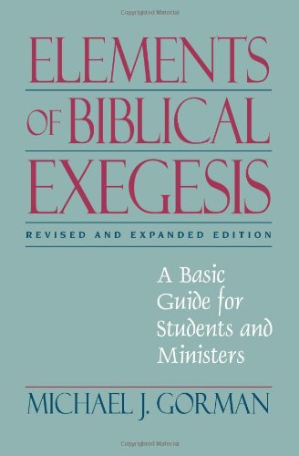 Elements of Biblical Exegesis
