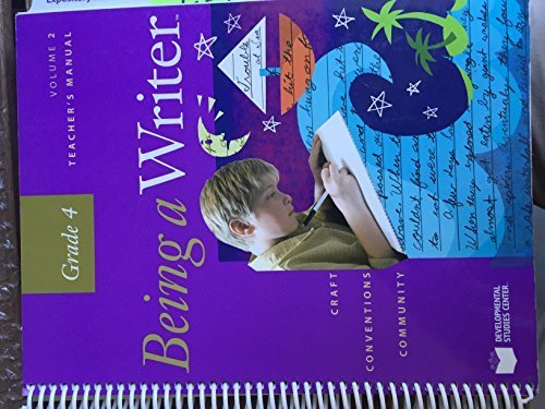Being a Writer Grade 4 Vol 2 Teachers Manual