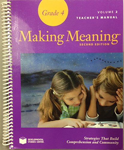 Making Meaning Grade 4 - Second Edition - Teacher's Manual (VOL 2)