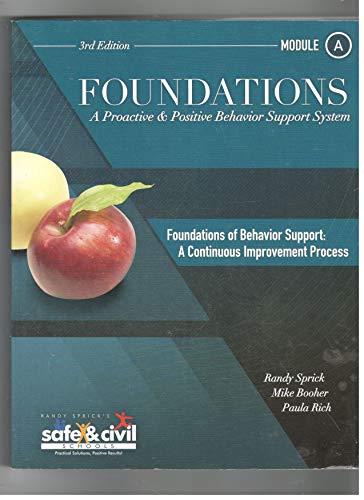 Foundations A Proactive Positive Behavior Support System Module A rd Edition