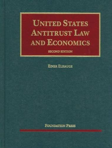 United States Antitrust Law and Economics