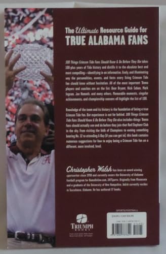 100 Things Crimson Tide Fans Should Know & Do Before They Die