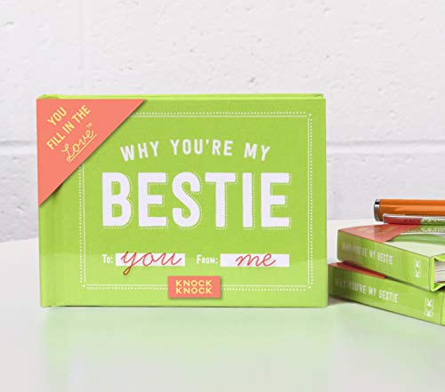 Knock Knock Why You're My Bestie Book Fill in the Love Fill-in-the-Blank Book & Gift Journal