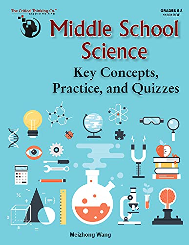 Middle School Science Key Concepts Practice and Quizzes Workbook Grades