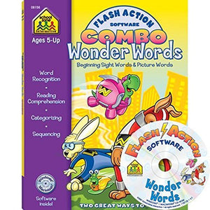 Flash Action Software Combo Wonder Words Beginning Sight Words  Picture Words