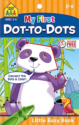 School Zone My First Dot-To-Dots Tablet Workbook