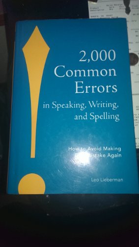 2,000 Common Errors in Speaking,Writing,and Spelling