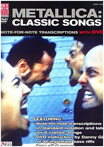 Metallica: Classic Songs: Note-For-Note Transcriptions (Play It Like It Is Bass)