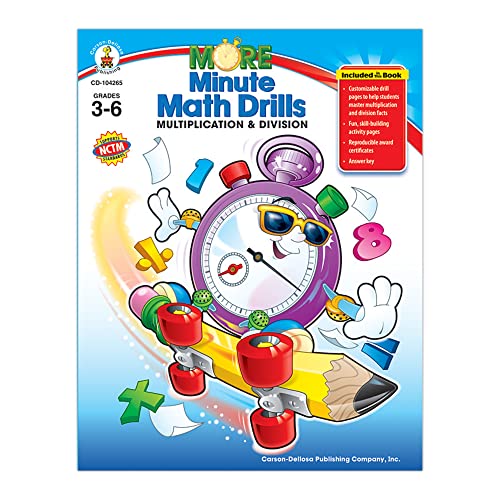 More Minute Math Drills, Grades 3 - 6