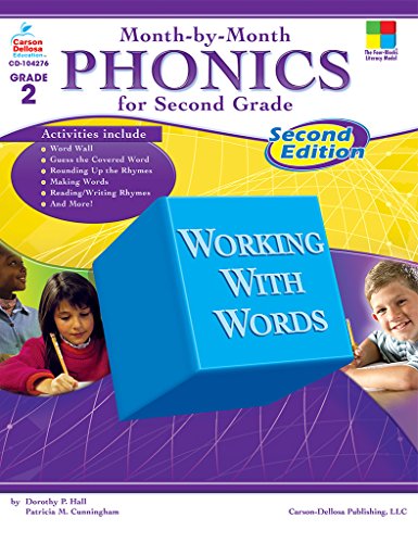 Month-By-Month Phonics for Second Grade