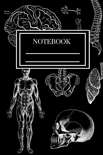 Notebook: Human Anatomy; Medical Illustration; Gift for Nurses, Doctor, Physician Assistant, Medical Student; Blank Lined Journal