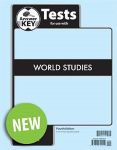BJU Press World Studies Test Key 4th Ed.
