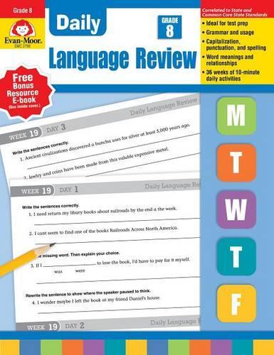 Daily Language Review, Grade 8 Te