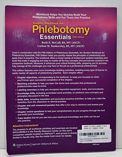 SSG- PHLEBOTOMY ESSENTIALS 5E WORKBOOK